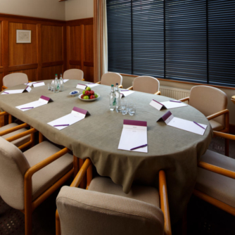 The Statesman meeting room at Mercure Norwich Hotel, boardroom meeting table