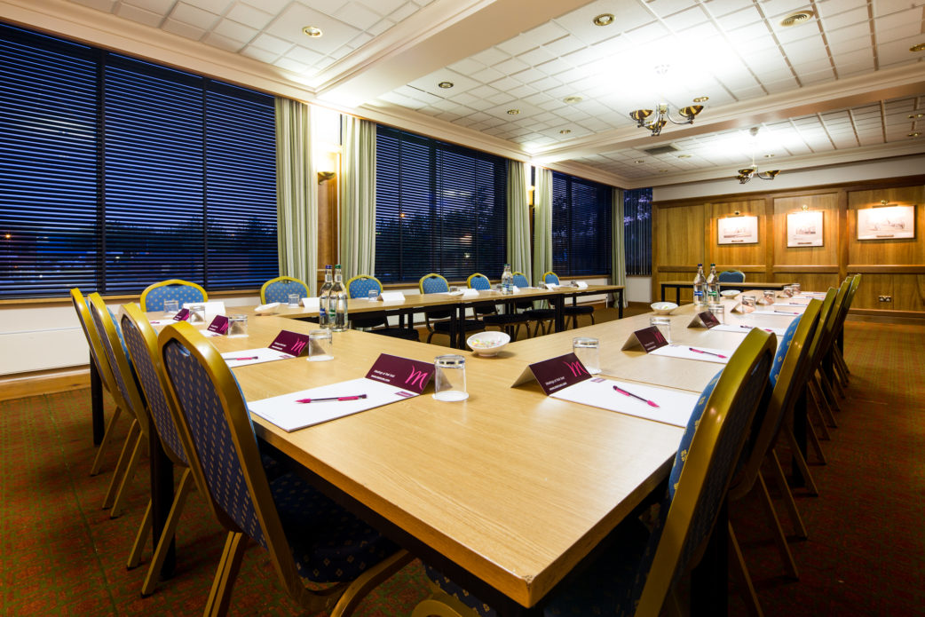 The Club Room at Mercure Norwich Hotel, set up for a meeting